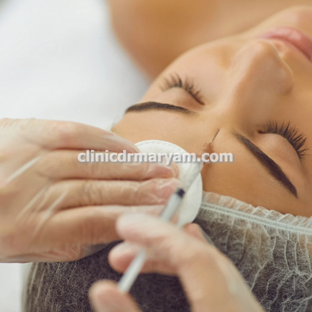 ژل و بوتاکس برای رفع چروک پیشانی در مشهد